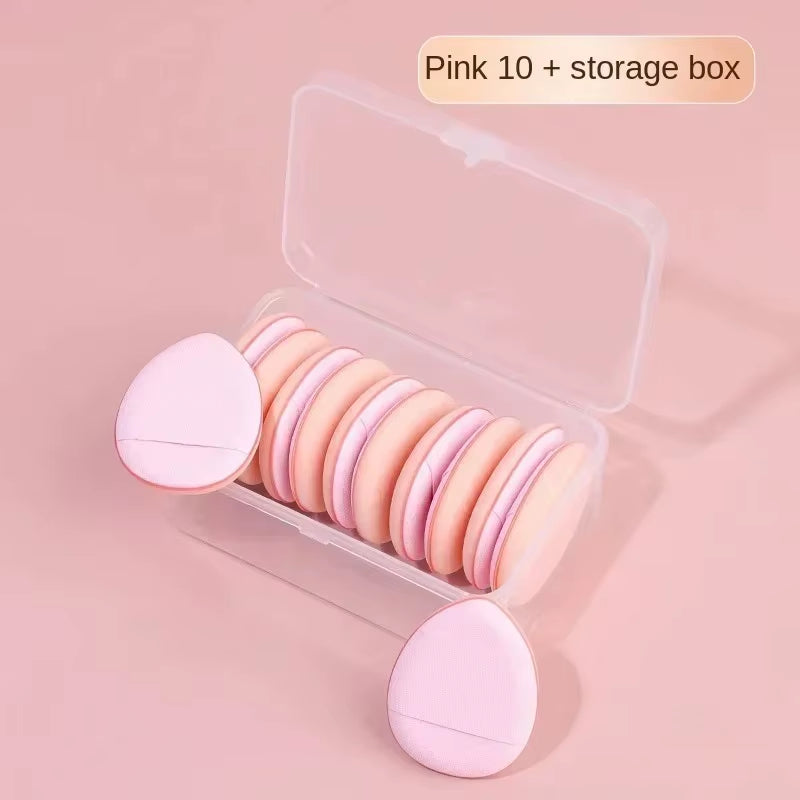 5/10Pcs Mini Finger Puff Foundation Small Air Cushion Powder Sponge Face Concealer BB Cream Cosmetic Applicator Makeup Tools