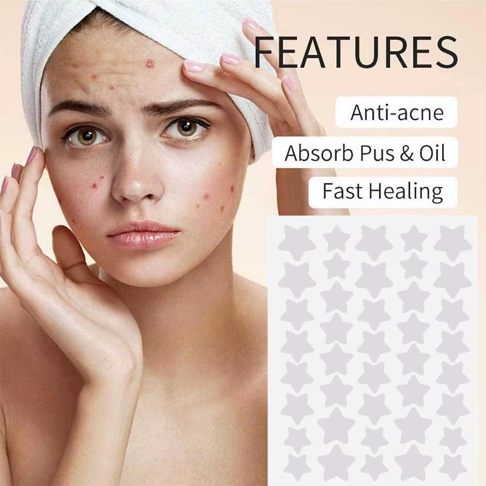 40Pcs Cute Star Colorful Invisible Acne Patch Pimple Spot Removal Stickers Men Women Face Skin Care Beauty Tool