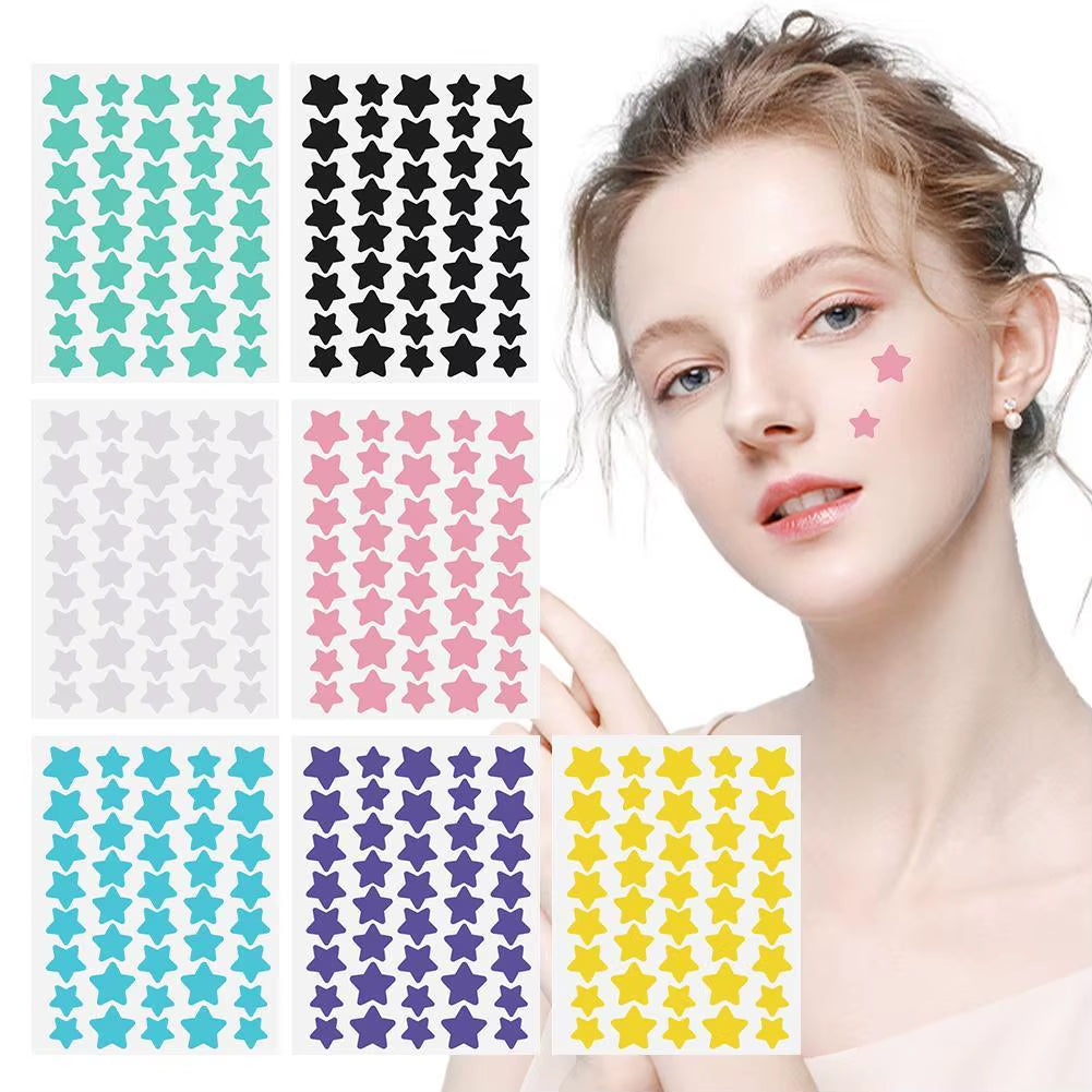 40Pcs Cute Star Colorful Invisible Acne Patch Pimple Spot Removal Stickers Men Women Face Skin Care Beauty Tool